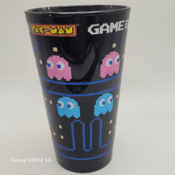 Collectible Pacman - Game Over Graphic Pint Glass, Pac Man Glass - Picture 2 of 11
